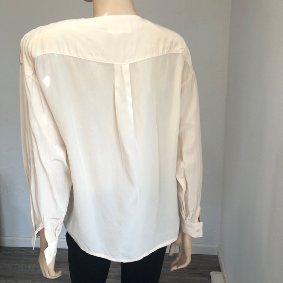 Vintage Joseph Ho cream silk beaded blouse - Picture 7 of 13